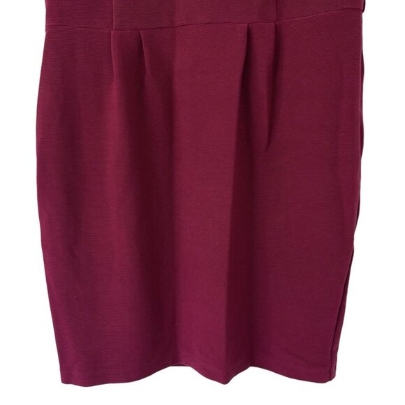 ASOS Curve Dress Size 18 Burgundy Red Holiday Modest Office Career Business Chic - Picture 4 of 16